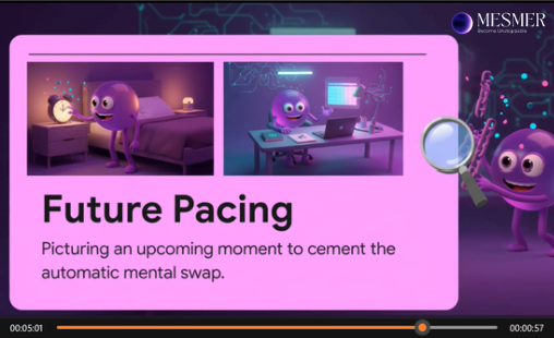 Mesmer Future Pacing exercise screen